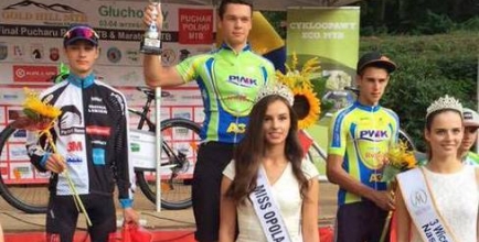 Mateusz Nieboras na podium w Głuchoazach, fot. z archiwum rodzinnego